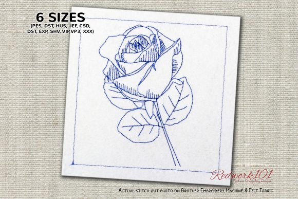 Beautiful Red Rose Redwork: A Designer's Review for Boutique Sweatshirts