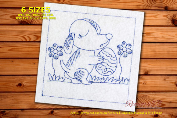 Cute Puppy with Easter Egg Redwork: A Seasonal Designer's Review