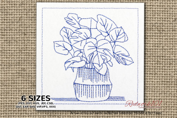 Libra Plants Redwork: A Hands-On Review for Embroidery Designers