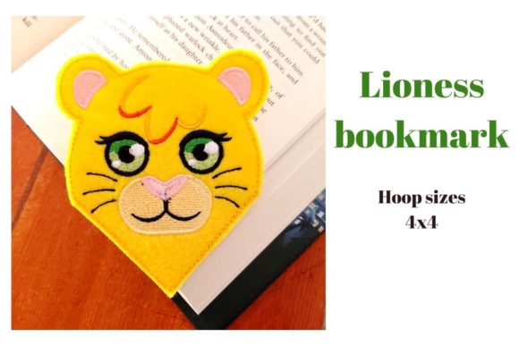 Lioness Corner Bookmark: A Designer’s Take on a Clever Wild Animal Embroidery Project