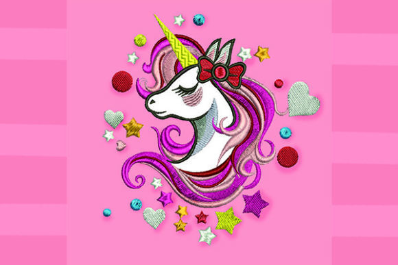 Pink Unicorn Embroidery Design: A Sweet Touch for Handmade Gifts