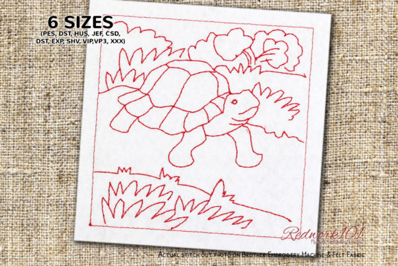 Tortoise Redwork: A Designer's Review for Boutique Sweatshirts